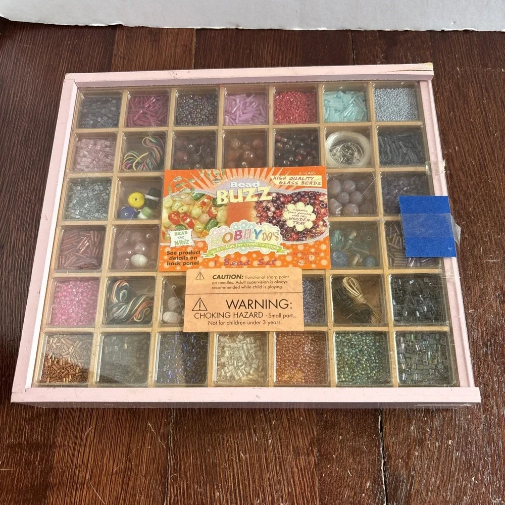 HOBBY DO'S High Quality Glass Bead Set *NEW* (For Ages 8+) (Lots Of Beads)